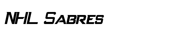 NHL Sabres font preview
